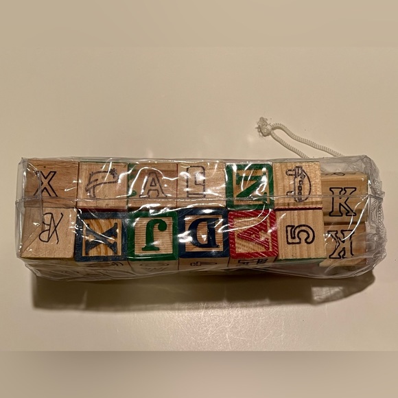 NWOT KID’S WOODEN ALPHABET/ LEARNING BLOCKS. - Picture 4 of 6